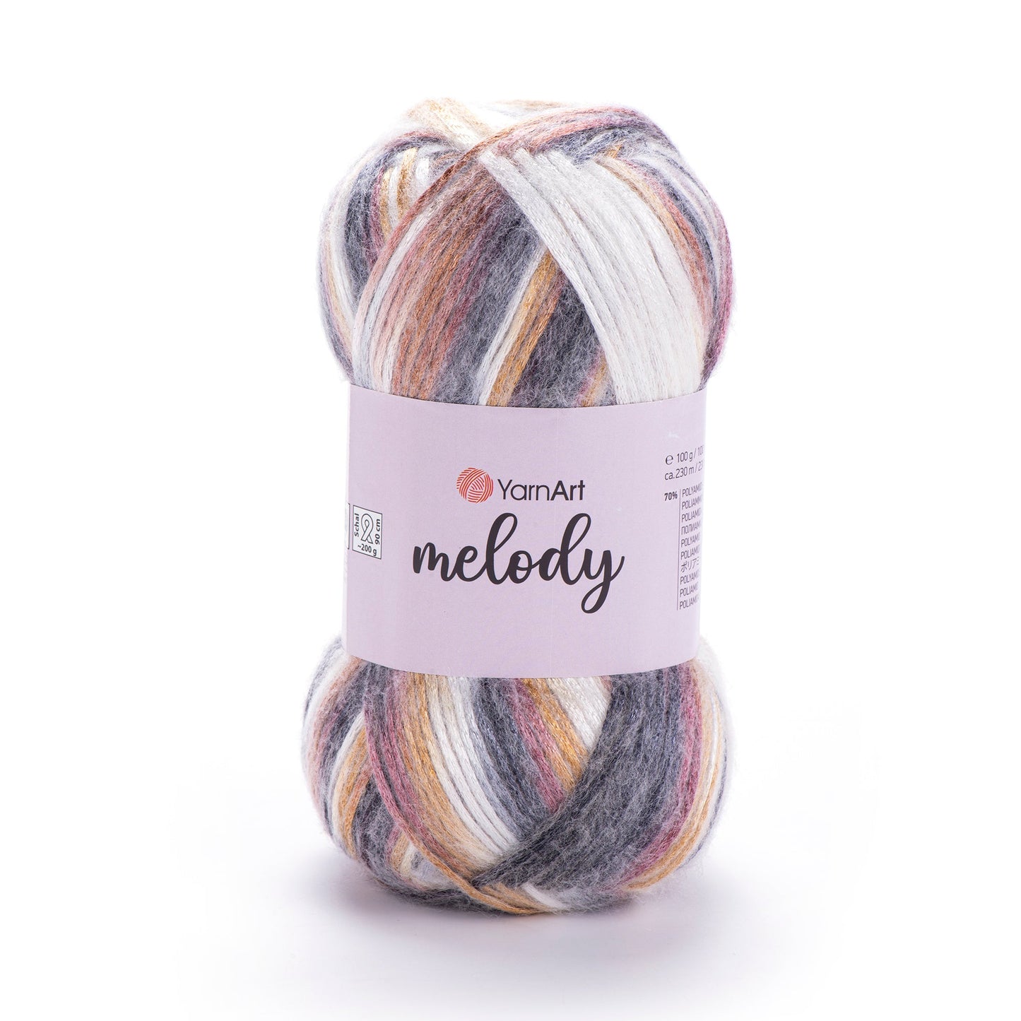 YarnArt Melody - 9% Wool - 21% Acrylic - 70% Polyamide - 100g - 230m