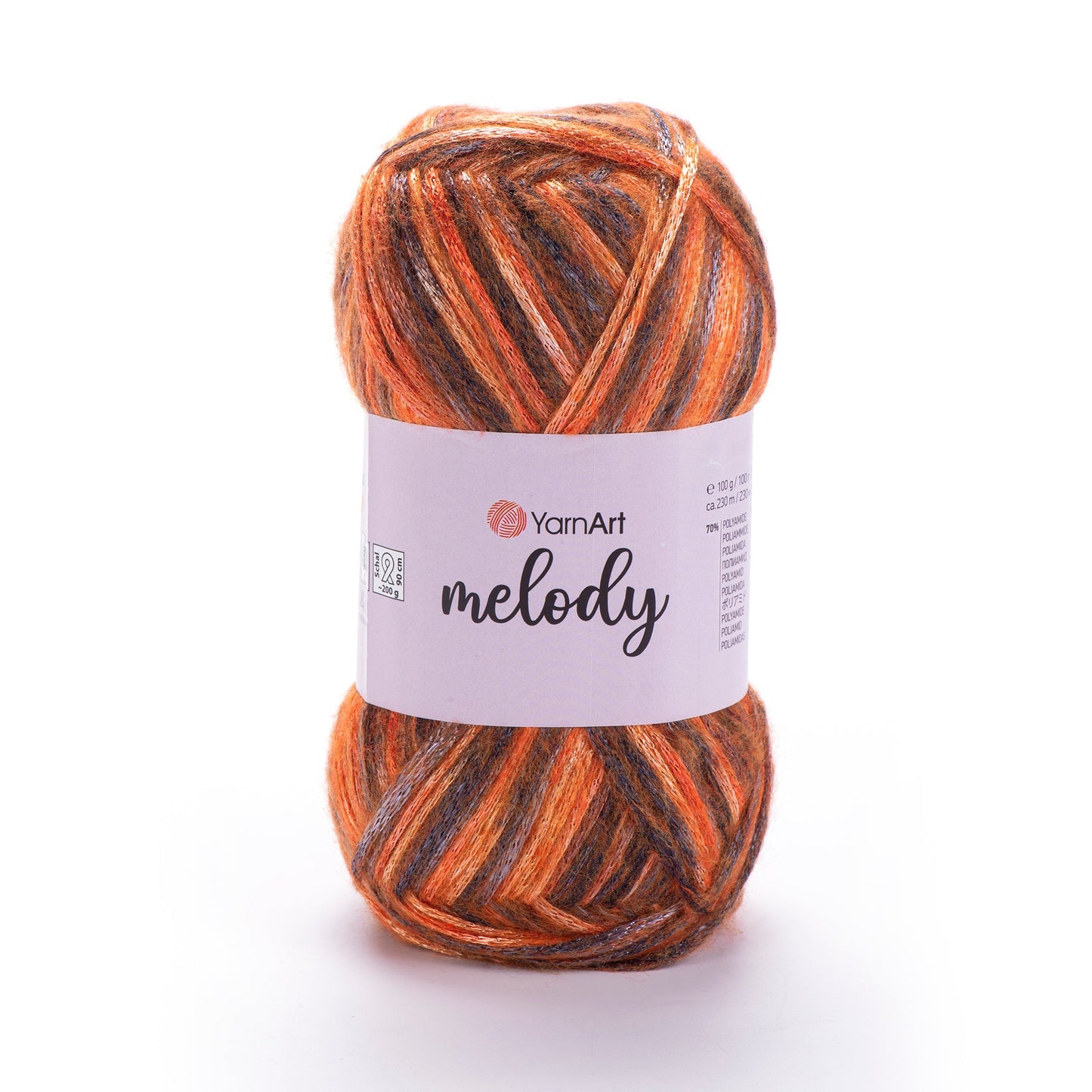 YarnArt Melody - 9% Wool - 21% Acrylic - 70% Polyamide - 100g - 230m