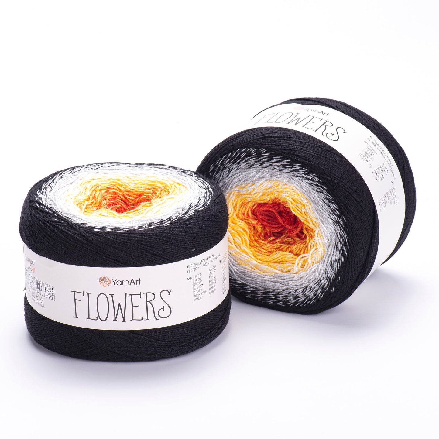 YarnArt Flowers 250g Gradient Cake (1000m) – Cotton/Acrylic