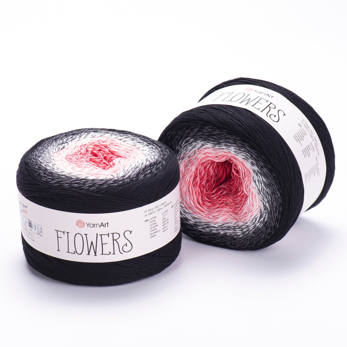 YarnArt Flowers 250g Gradient Cake (1000m) – Cotton/Acrylic