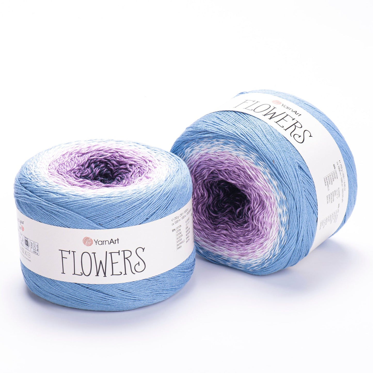 YarnArt Flowers 250g Gradient Cake (1000m) – Cotton/Acrylic