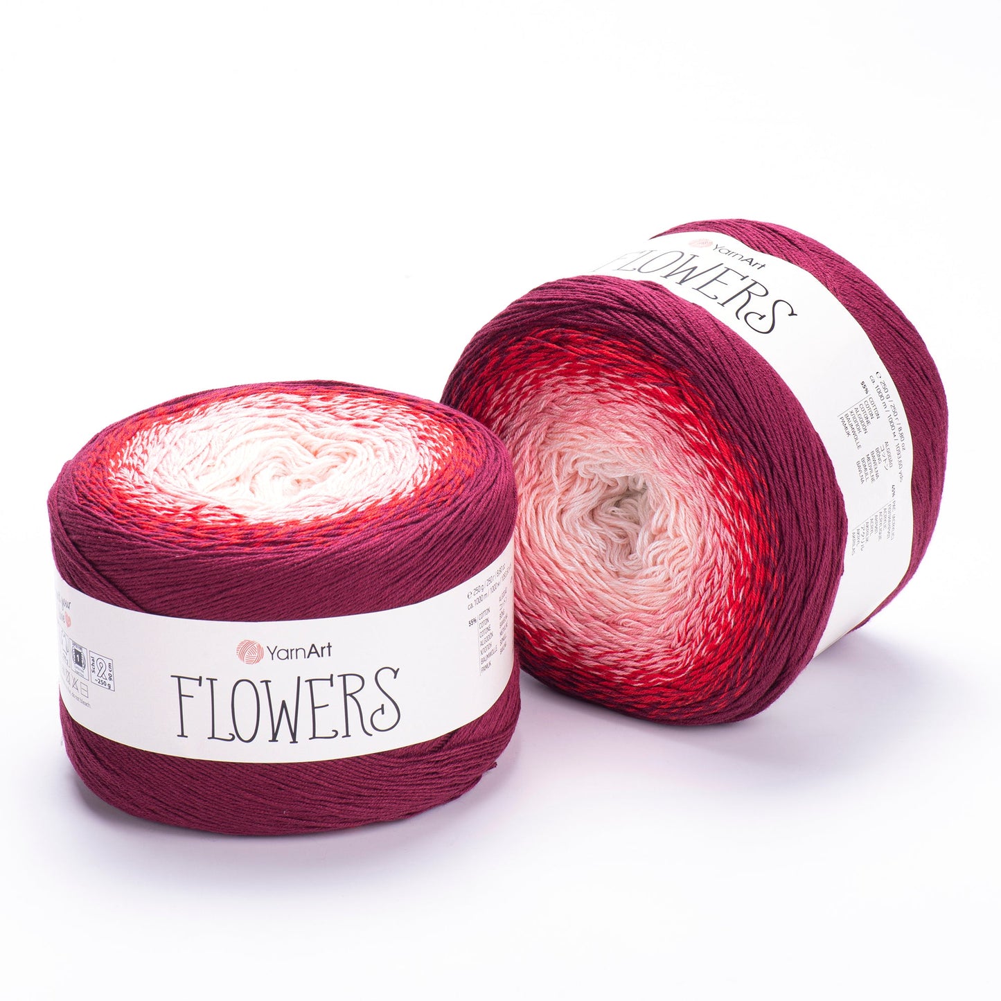 YarnArt Flowers 250g Gradient Cake (1000m) – Cotton/Acrylic