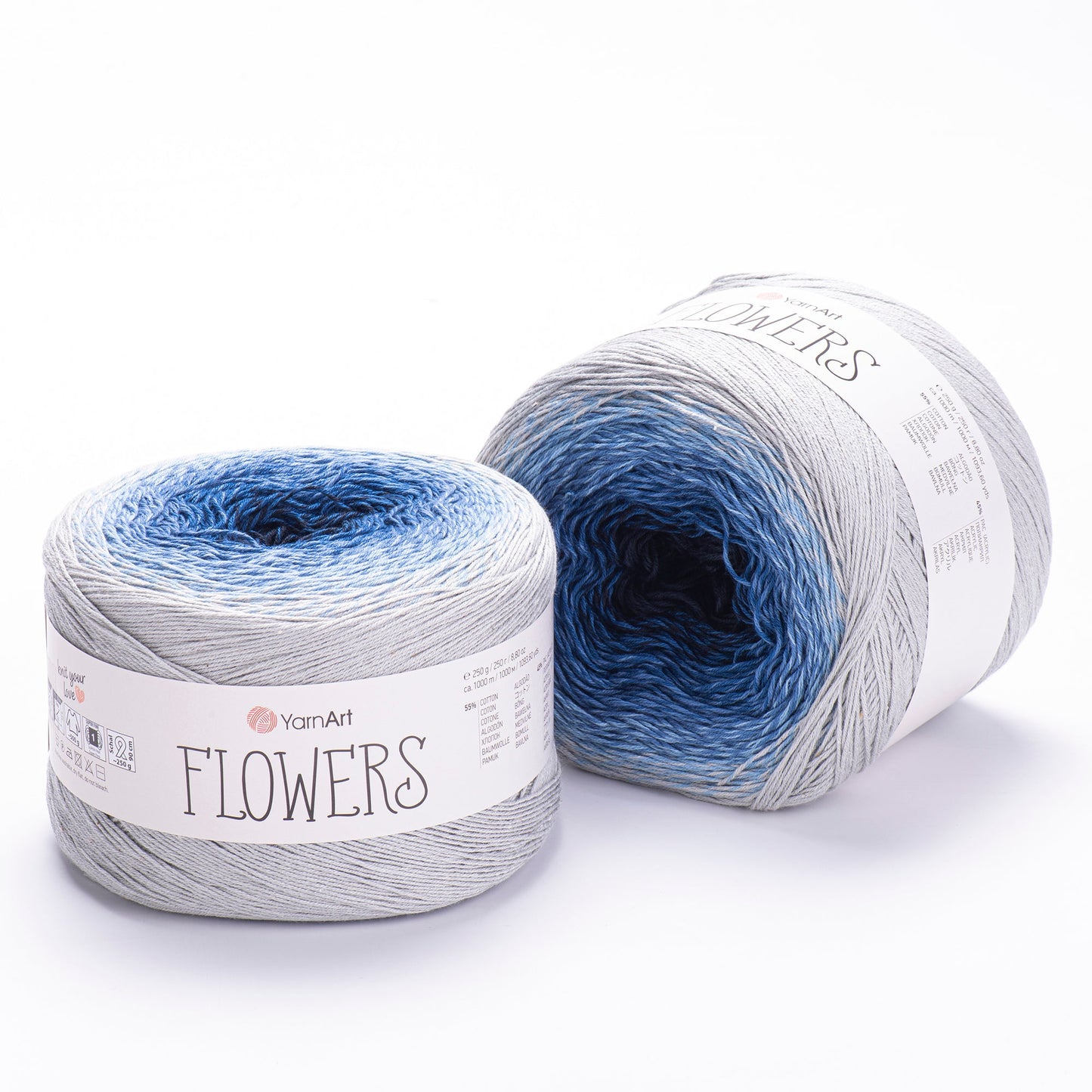 YarnArt Flowers 250g Gradient Cake (1000m) – Cotton/Acrylic