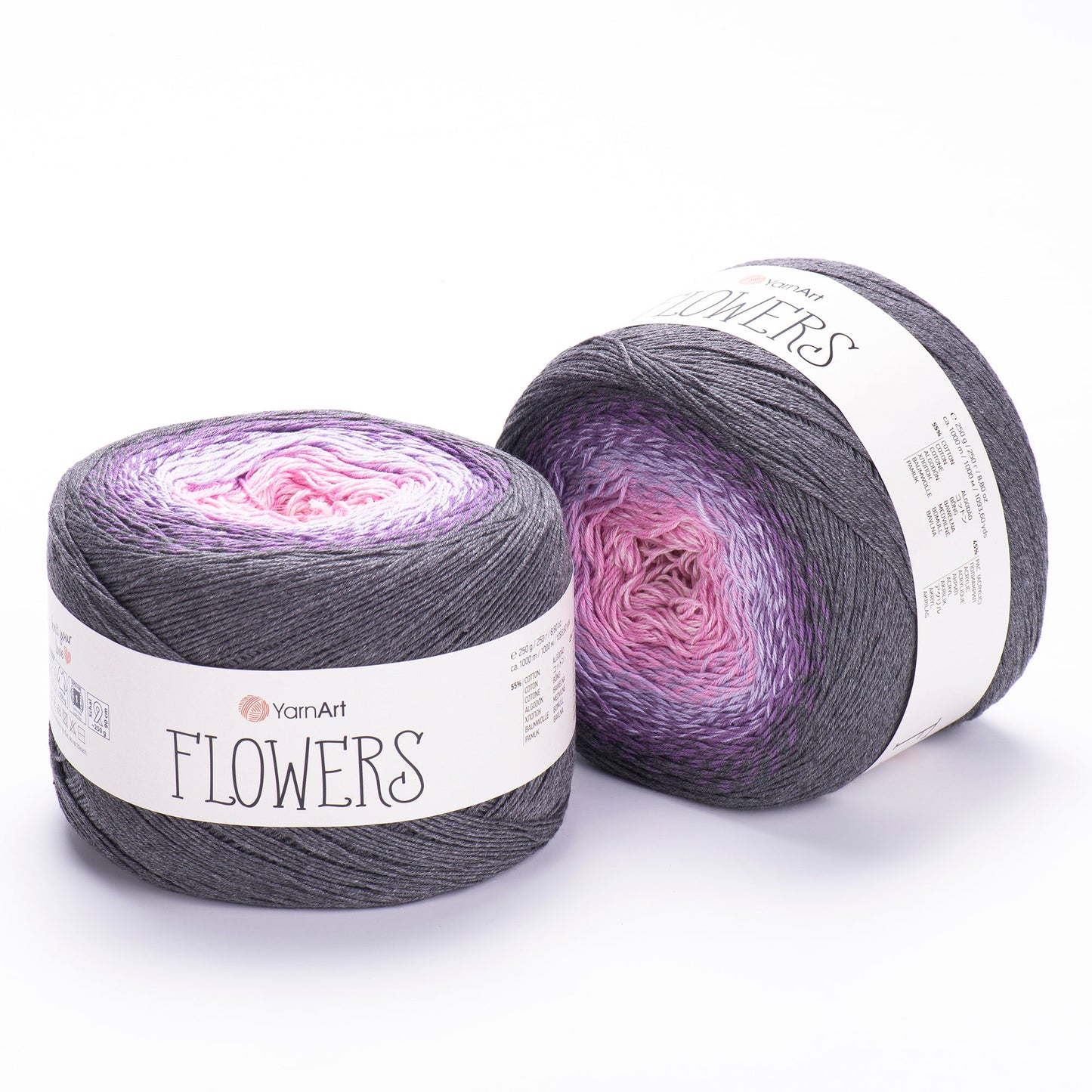 YarnArt Flowers 250g Gradient Cake (1000m) – Cotton/Acrylic