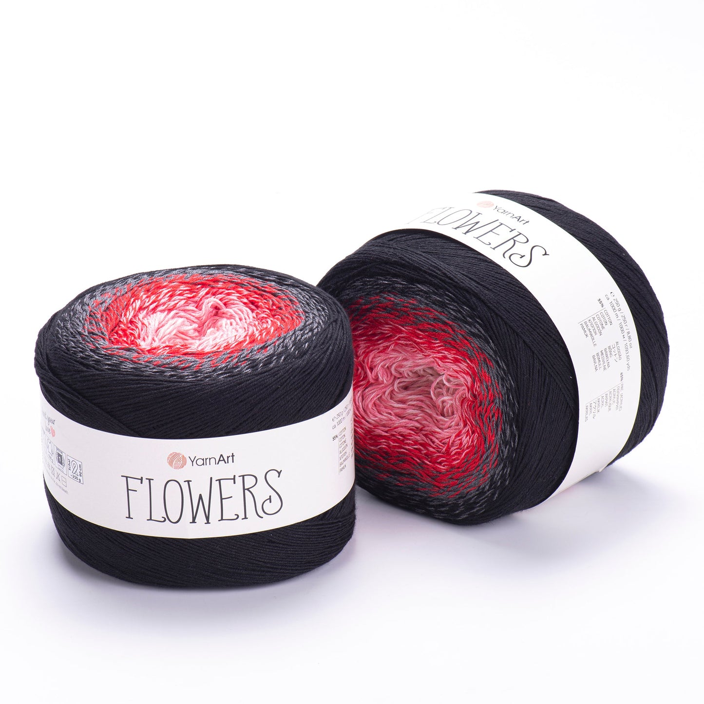 YarnArt Flowers 250g Gradient Cake (1000m) – Cotton/Acrylic
