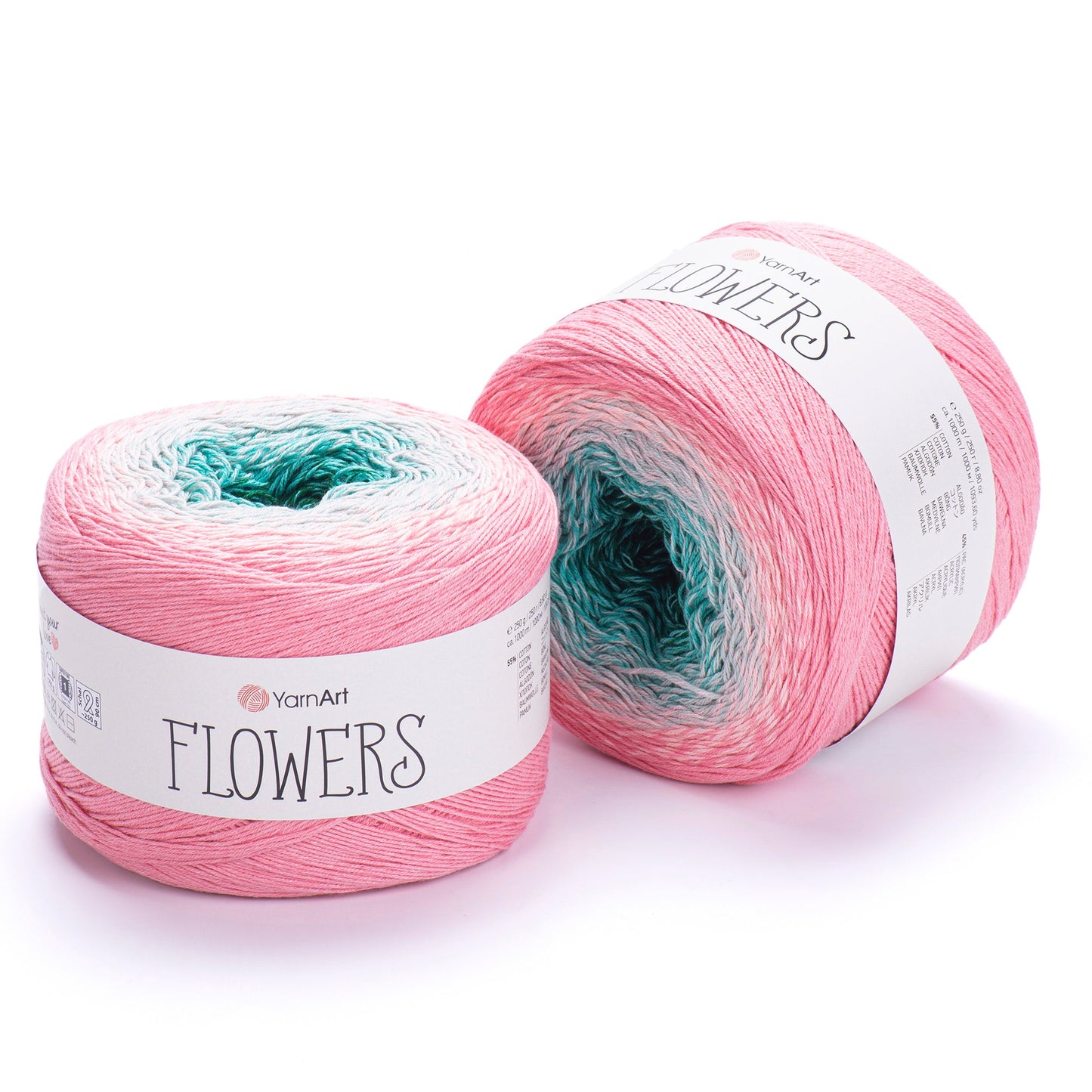 YarnArt Flowers 250g Gradient Cake (1000m) – Cotton/Acrylic